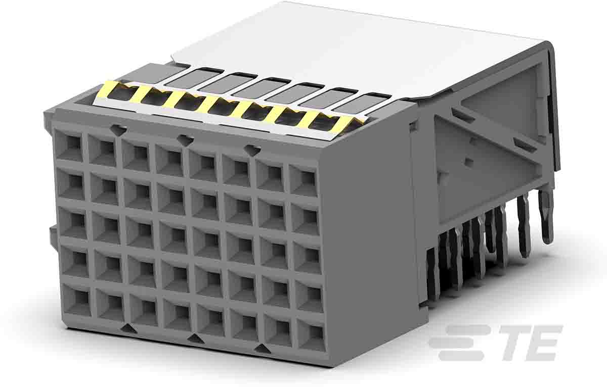TE Connectivity, Z-PACK HM 2mm Pitch Hard Metric Backplane Connector, Female, Right Angle, 8 Column, 5 Row, 40 Way,