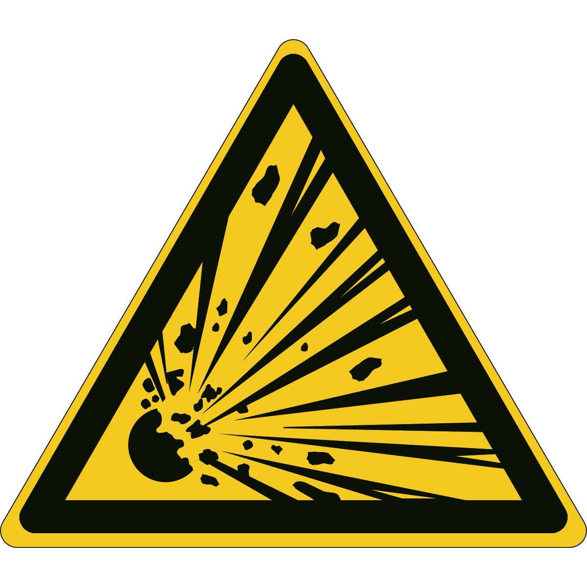 Brady Self-Adhesive Hazardous Substances Hazard Warning Sign