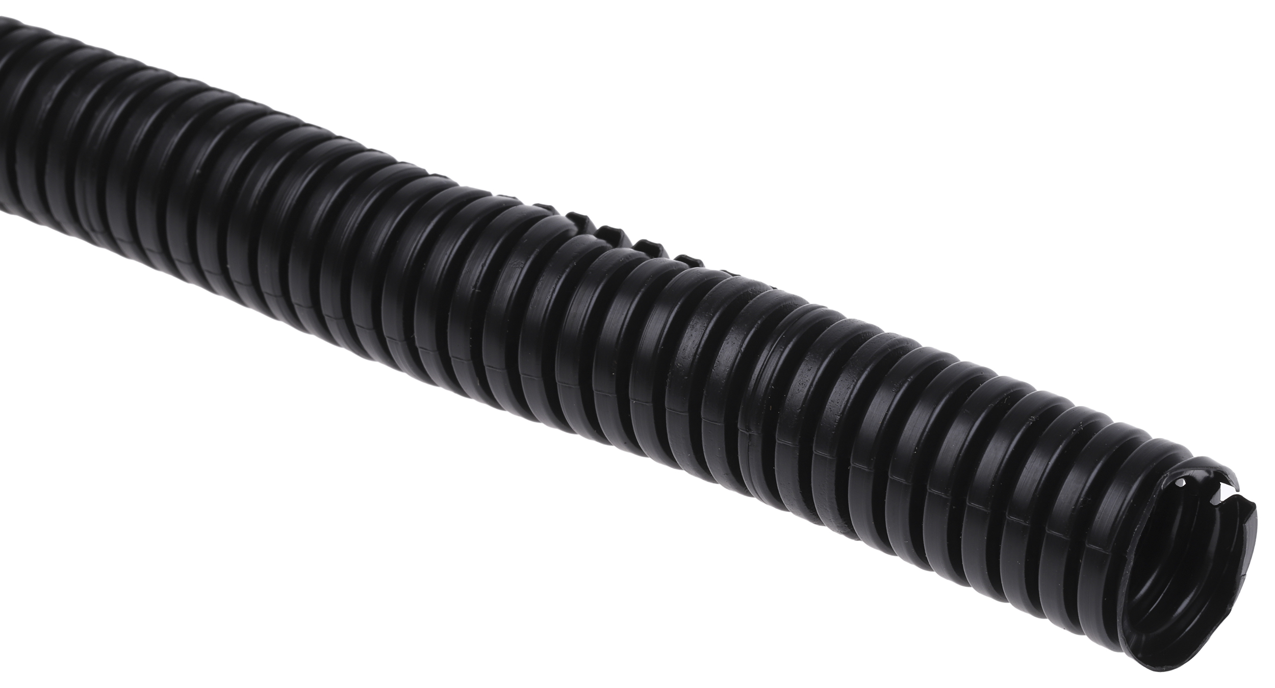 RS PRO Flexible, Split Conduit, 16mm Nominal Diameter, Plastic, Black