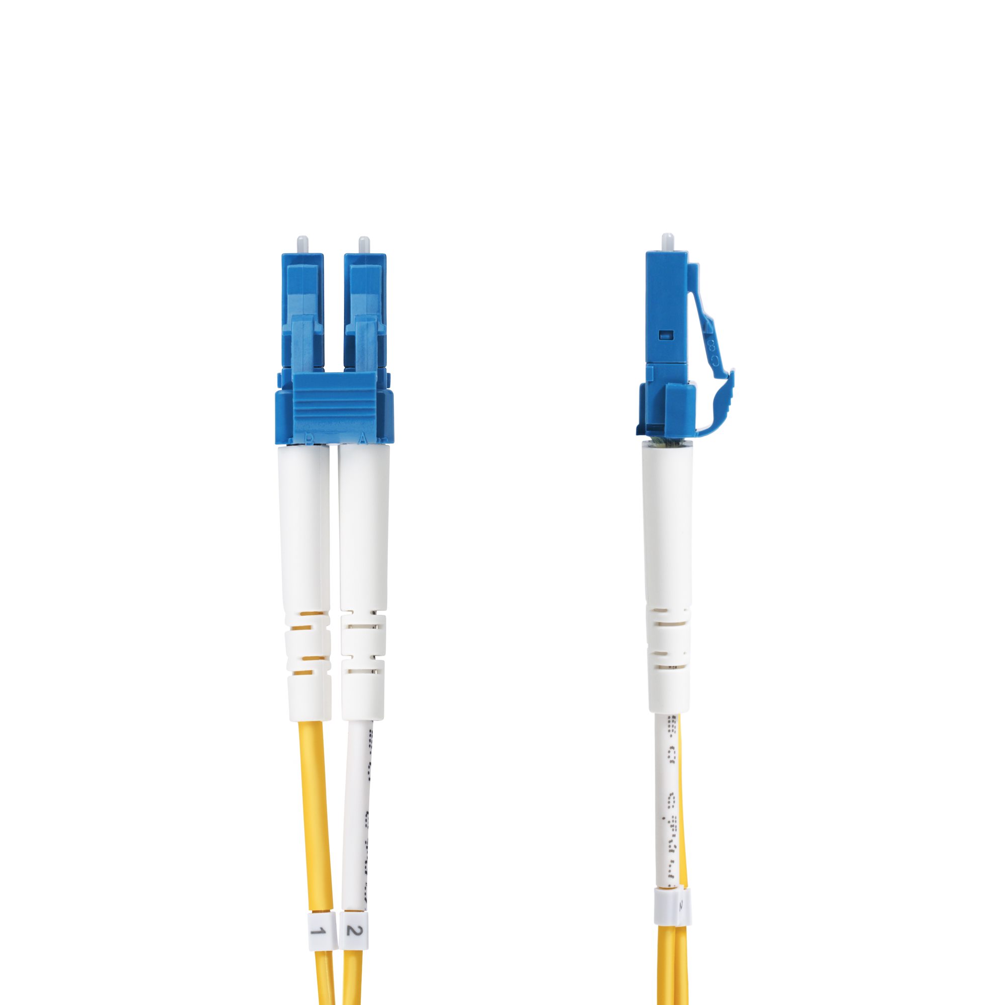 StarTech.com LC to LC Duplex Single Mode OS2 Fibre Optic Cable, Yellow, 15m