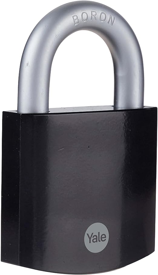Yale Padlock Hardened Steel Steel Padlock, 9mm Shackle, 48mm Body