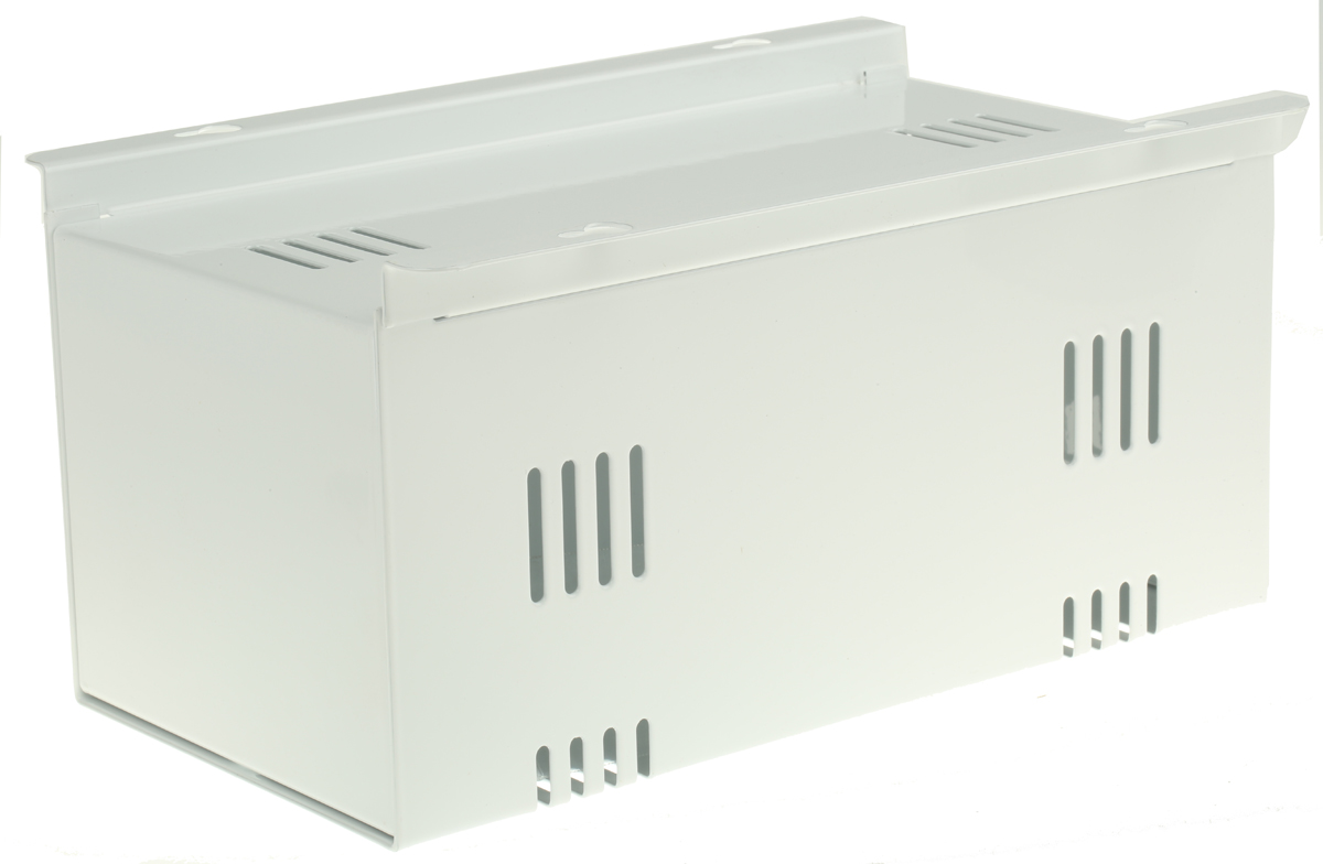 RS PRO White Cold Rolled Steel Instrument Case, 257 x 130 x 112mm