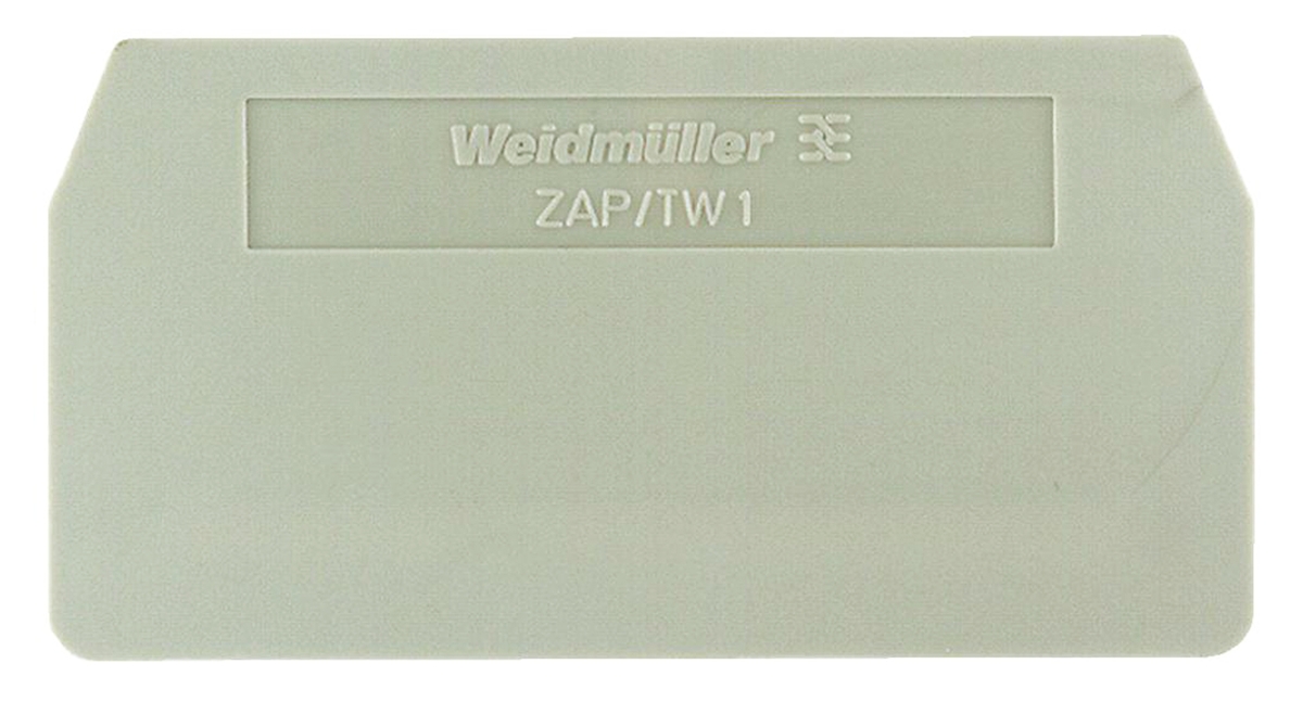 Weidmuller Z Series End Cover for Use with Terminal ZDU 4/3AN, Terminal ZDU 4/3AN BL, Terminal ZPE 4/3AN