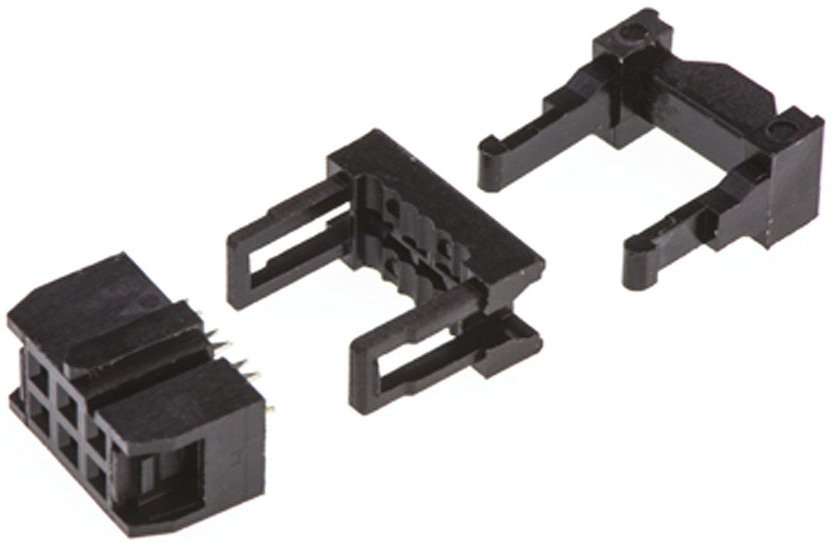 Amphenol Communications Solutions 6-Way IDC Connector Socket for Cable Mount, 2-Row