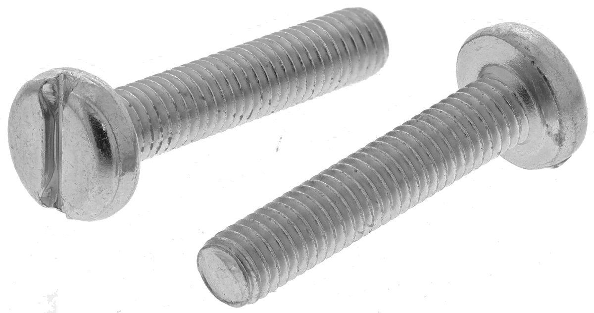 RS PRO Slot M5 Pan Steel Machine Screws DIN 85 x 25.0mm