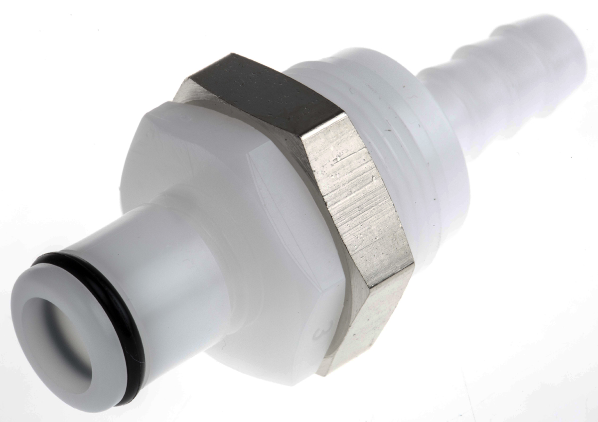 Colder Products Hose Connector, Straight Hose Tail Coupling 1/4in ID, 8.3 bar