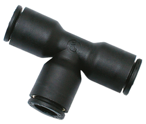 Legris LF3000 Series Tee Tube-to-Tube Adaptor Push In 4 mm, Push In 12 mm to Push In 12 mm, Tube-to-Tube Connection