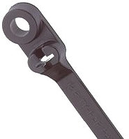 Thomas & Betts Cable Ties, 198.12mm x 4.57 mm, Black Nylon, Pk-1000