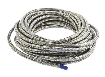 TE Connectivity Expandable Braided Copper Silver Cable Sleeve, 20mm Diameter, 10m Length, RayBraid Series
