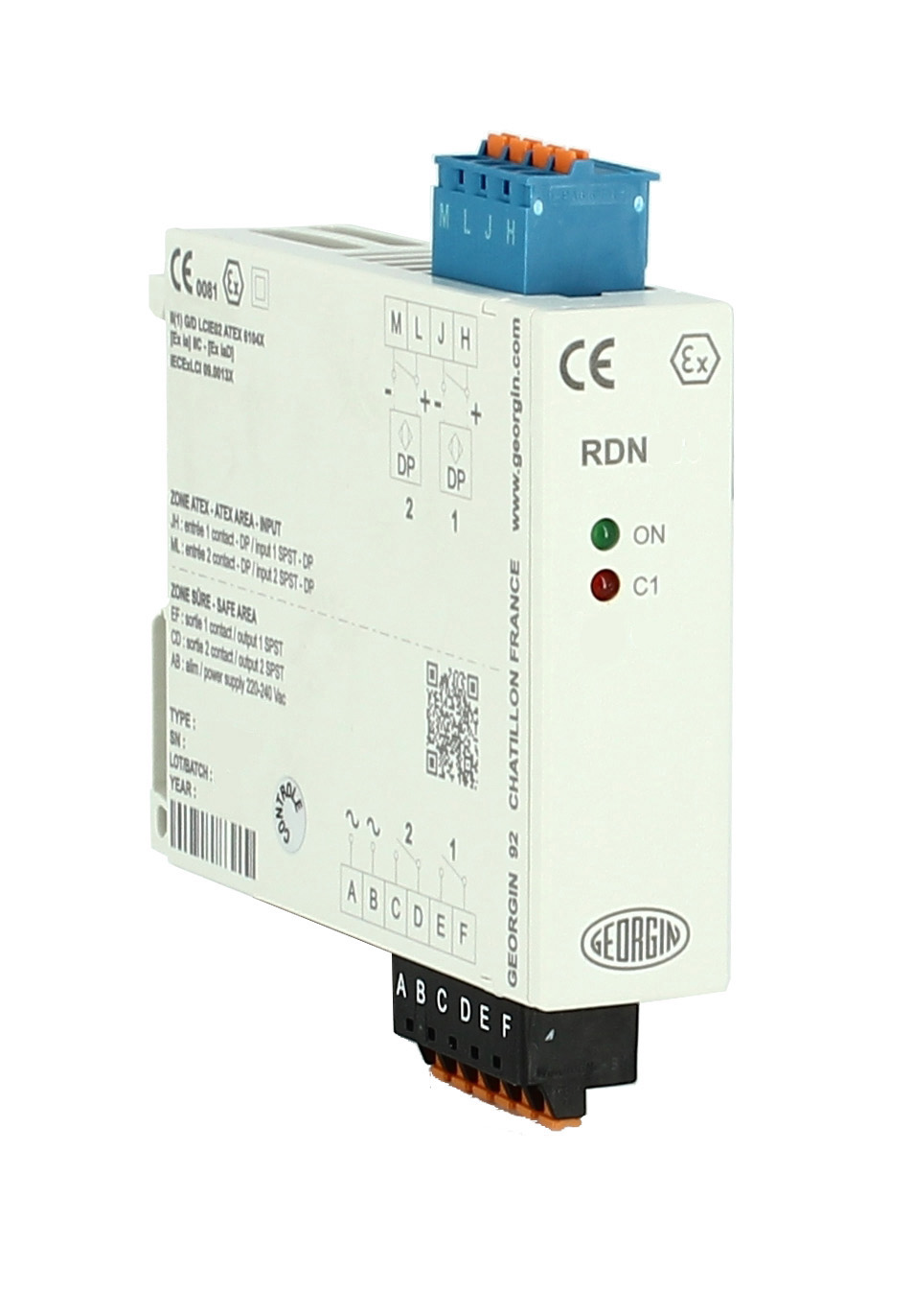 GEORGIN 1 Channel Intrinsic Security Relay, ATEX