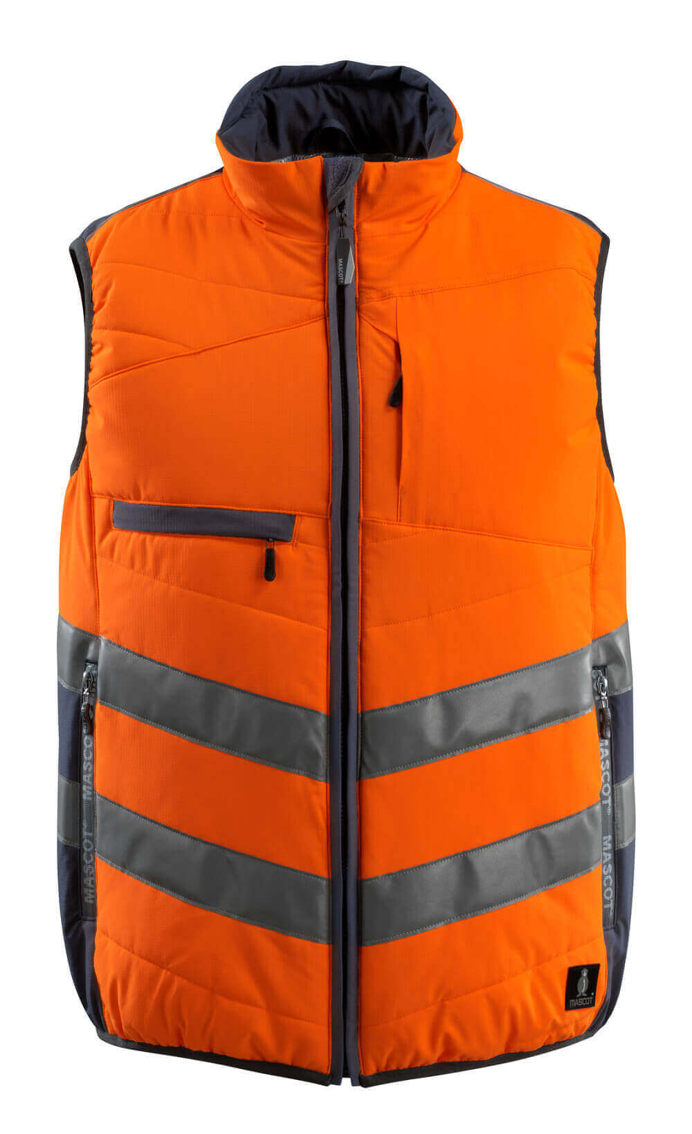 Mascot Workwear Orange/Navy Water Repellent Hi Vis Vest, L
