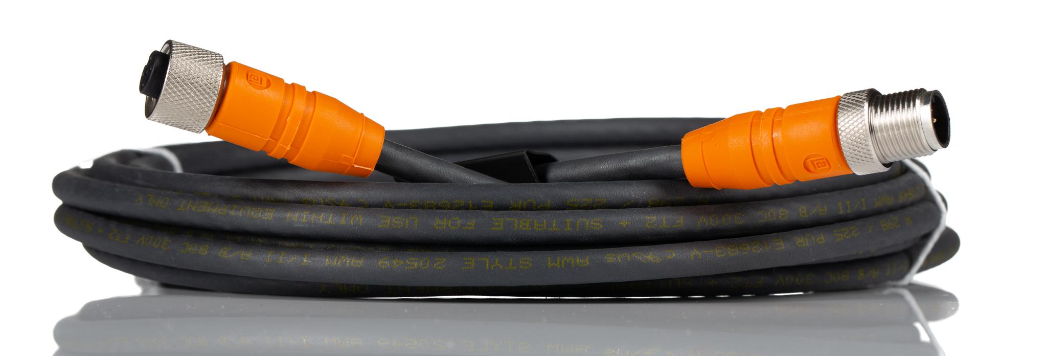 Lumberg Automation Male 5 way M12 to Female 5 way M12 Sensor Actuator Cable