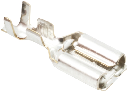 TE Connectivity Positive Lock .250 EX II Uninsulated Female Spade Connector, Receptacle, 6.35 x 0.81mm Tab Size, 0.8mm²