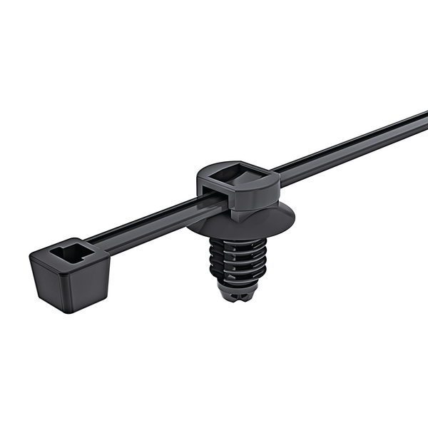 HellermannTyton Cable Tie, Releasable, 300mm x 4.6 mm, Black PA 6.6 Heatstabilised, Pk-500