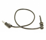 Mueller Electric Crocodile Clip Lead, 5A, Black, 300mm Lead Length