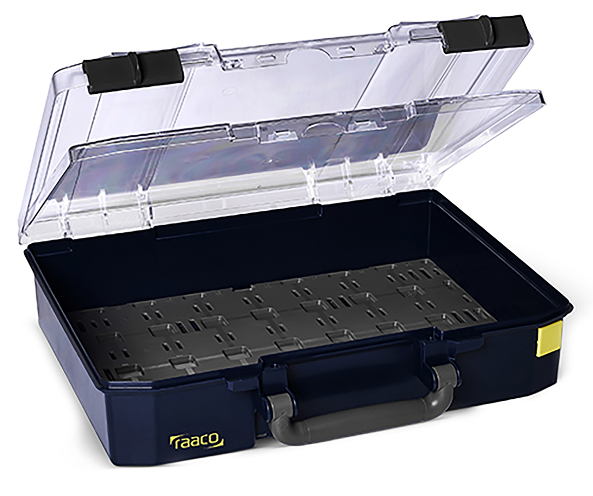 Raaco 1 Cell Blue Polypropylene Compartment Box, 83mm x 337mm x 278mm