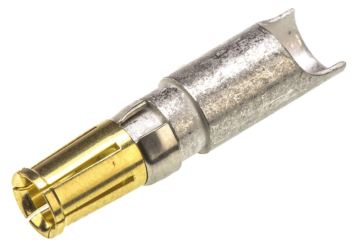 HARTING, D-Sub Mixed Series, Female Solder D-Sub Connector Power Contact, Gold Power, 10 → 8 AWG