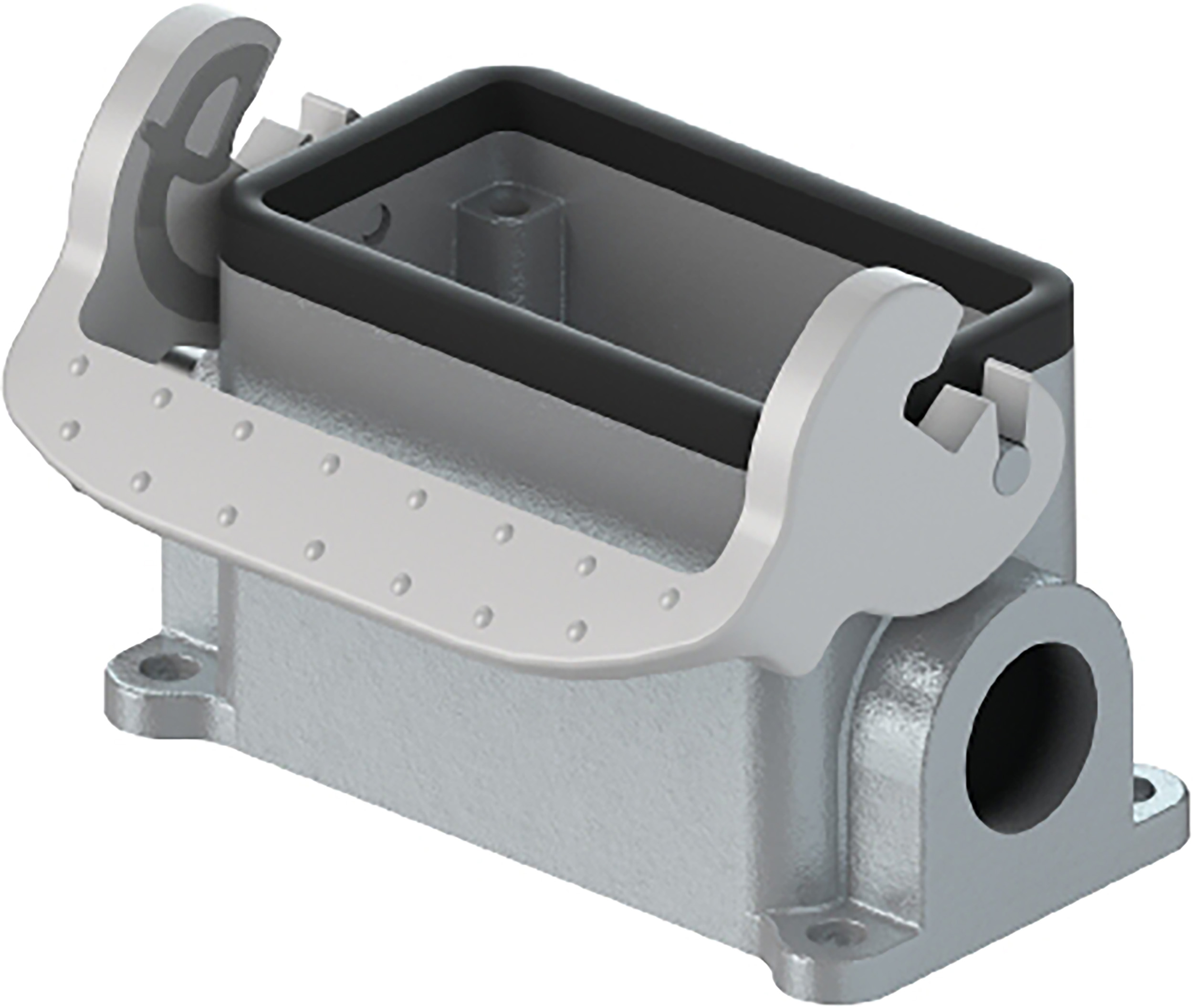 Wieland Bottom BAS GUT GM Heavy Duty Power Connector Housing, 6 Contacts, M20 Thread, Side Entry Revos BASIC Range