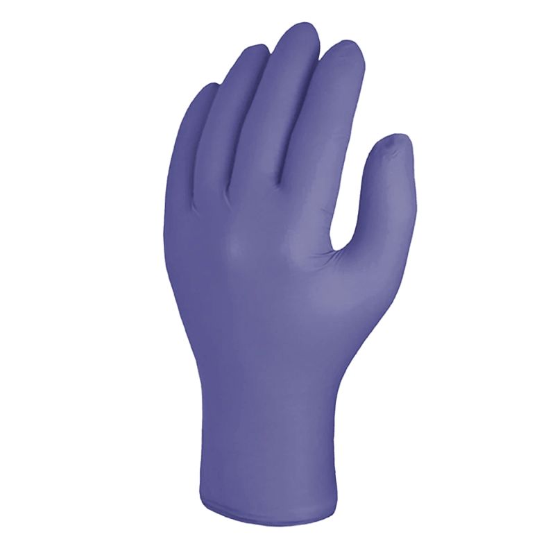 Skytec TX324 Violet Powder-Free Nitrile Disposable Gloves, Size S, 100 per Pack