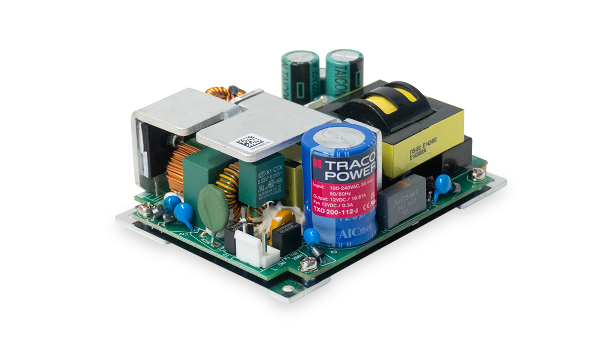 TRACOPOWER, AC/DC Converter 16.67 A, 56 V, 12 V 8-Pin TXO 200-115-J