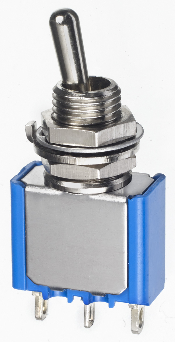 APEM Toggle Switch, Panel Mount, On-On, SPDT, Solder Lug Terminal, 30V dc