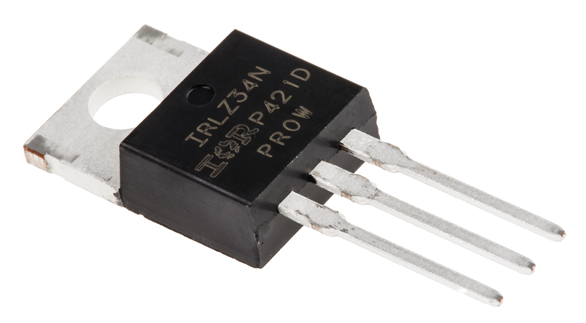 Infineon HEXFET Type N-Channel MOSFET, 30 A, 55 V Enhancement, 3-Pin TO-220 IRLZ34NPBF