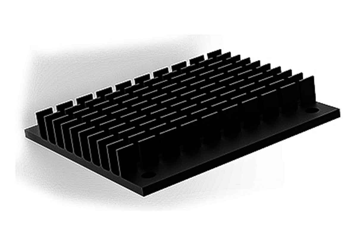 SPREADFAST Heatsink, 1/2 Brick DC/DC Converter, 61 x 57.9 x 9.3mm