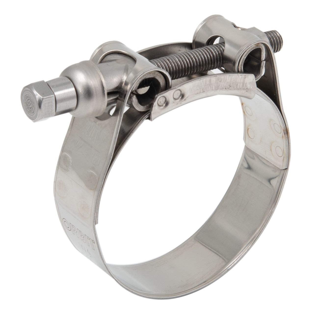 RS PRO Stainless Steel 304 Bolt Head Hose Clamp, 18mm Band Width, 21 → 23mm ID