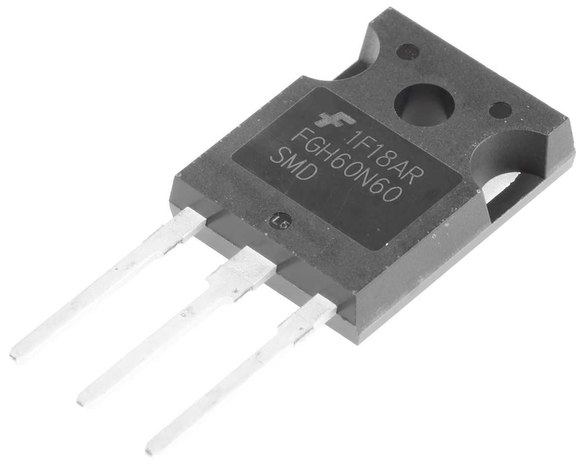 onsemi FGH60N60SMD IGBT, 120 A 600 V, 3-Pin TO-247AB, Through Hole