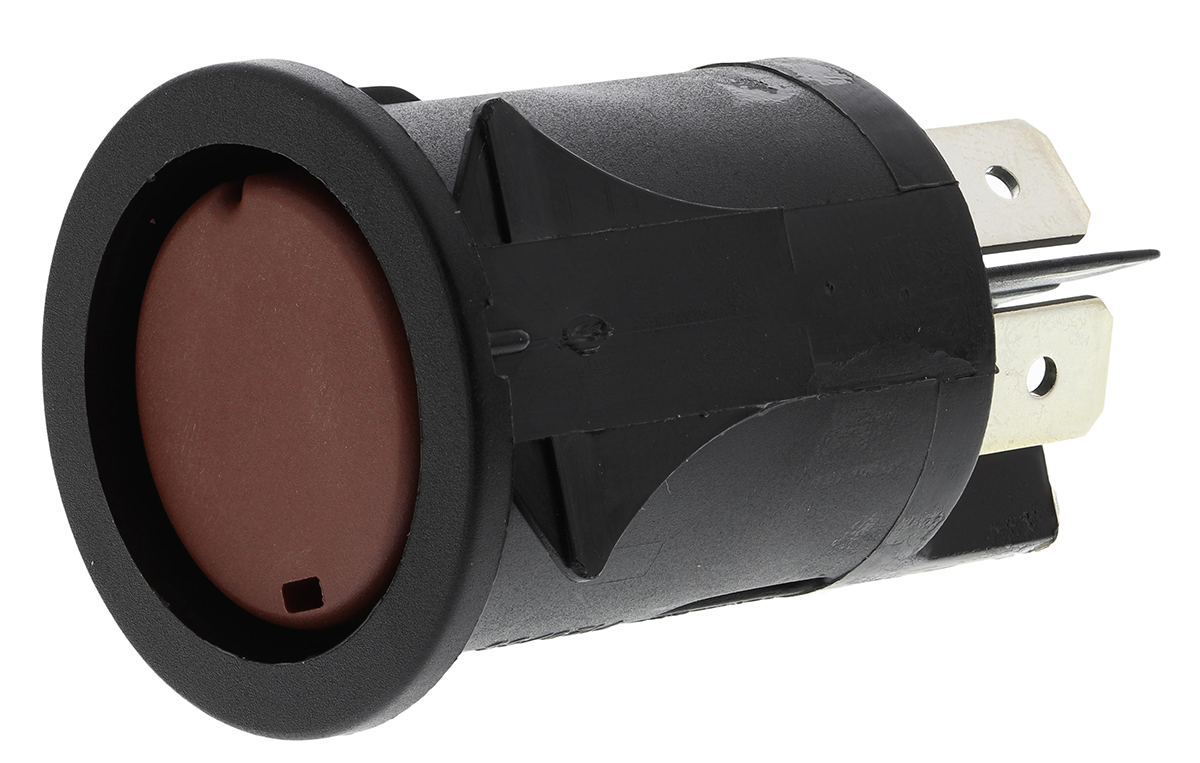 Molveno Push Button Switch, Latching, Panel Mount, 25mm Cutout, DPDT