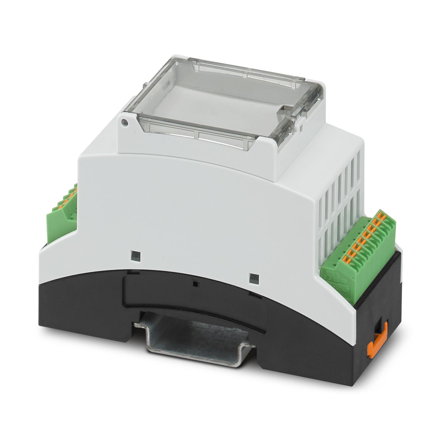 Phoenix Contact DIN Rail Housing Enclosure Type BC Series , 35.6 x 89.7 x 60.7mm, Polycarbonate DIN Rail Enclosure