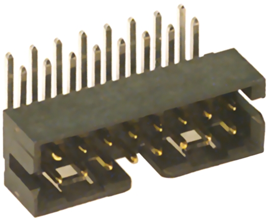 Molex Milli-Grid Series Right Angle Through Hole PCB Header, 10 Contact(s), 2 mm Pitch, 2 Row, Shrouded