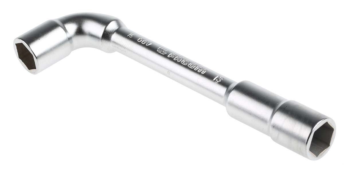 Facom Hex Tubular Box Spanner, 13 mm Tip, 152 mm Overall