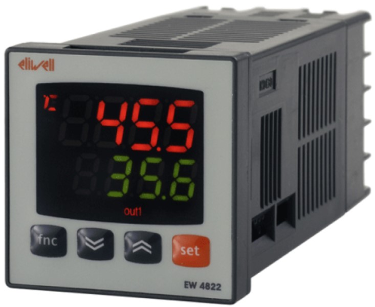 Eliwell EW 4821 Panel Mount Controller, 48mm 2 Input, 3 Output SSR, 12 To 24 V Supply Voltage ON/OFF, PID Controller