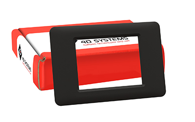 4D Systems gen4-BEZEL-32B Screen Bezel for Gen4 Display Module 115.5 x 78 x 8mm