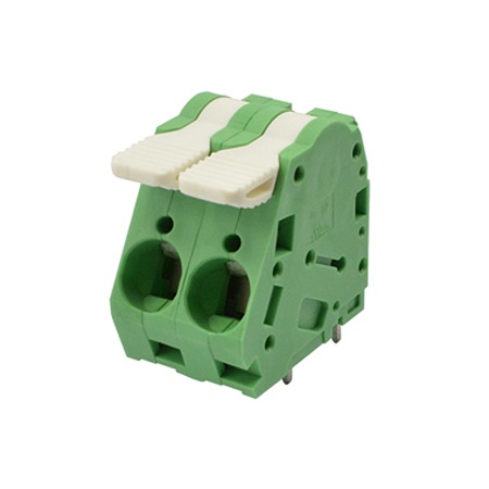 Amphenol Industrial NZ02005B0000G Series PCB Terminal Block, 2-Contact, 10mm Pitch, PCB Mount, 1-Row, Through Hole