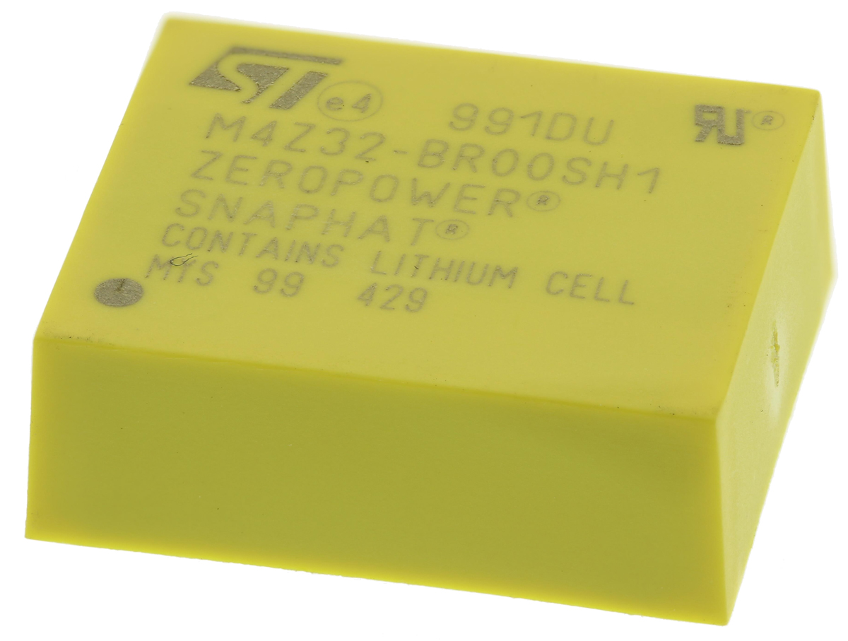 STMicroelectronics M4Z32-BR00SH1, Battery Backup IC, 2.8 V to 2.8 V Input, SNAPHAT 4-Pin
