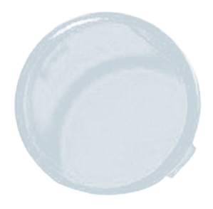 Panel Mount Indicator Lens Round Style, Clear, 16mm diameter