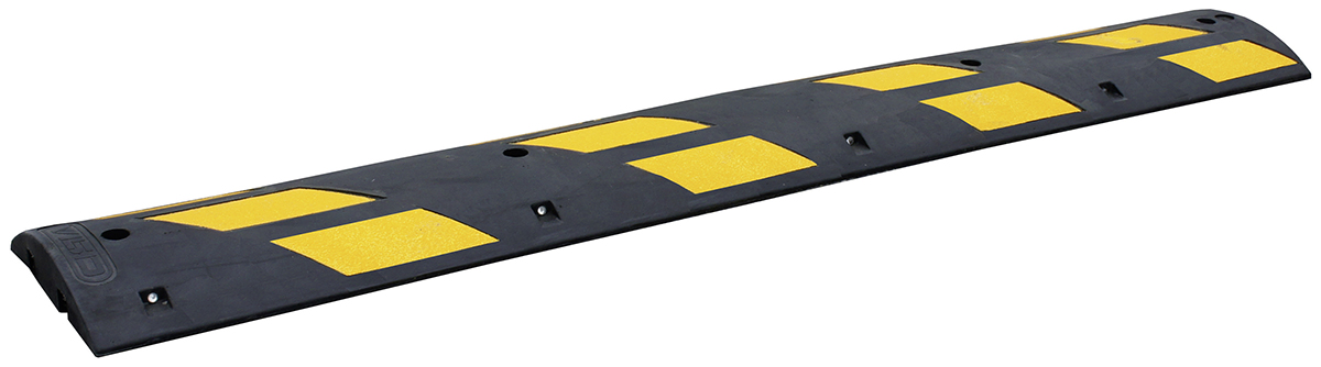 RS PRO High Visibility Rubber Speed Bump, 1.83 m x 300mm x 75 mm, 15km/h Speed Limit