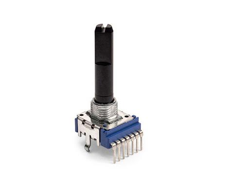 Bourns PRS14R 500 kΩ Rotary Audio Potentiometer 1-Turns 1-Gang PCB, PRS14R-20022-103A3