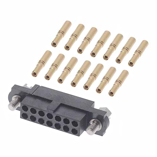 HARWIN M80 Connector Kit Containing 14 Barrel Crimp Contacts Loose, Crimp Shell, Housing with Hexagonal Slotted