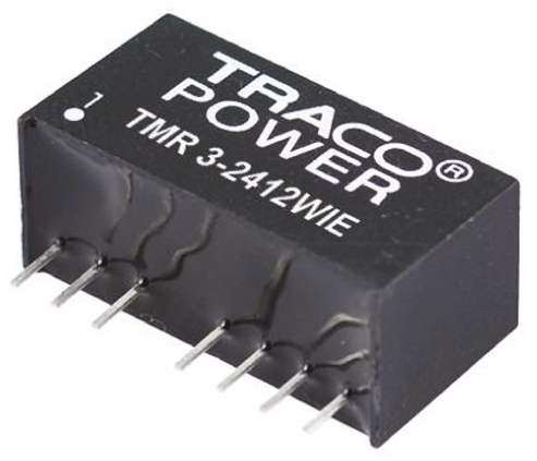 TRACOPOWER TMR 3WIE DC-DC Converter, ±12V dc/ ±125mA Output, 9 → 36 V dc Input, 3W, Through Hole, +85°C Max Temp