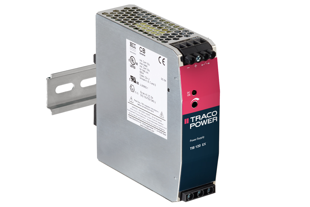 TRACOPOWER TIB 120 Linear DIN Rail Power Supply, 85 → 264V ac ac Input, 48V dc dc Output, 2.5A Output, 120W