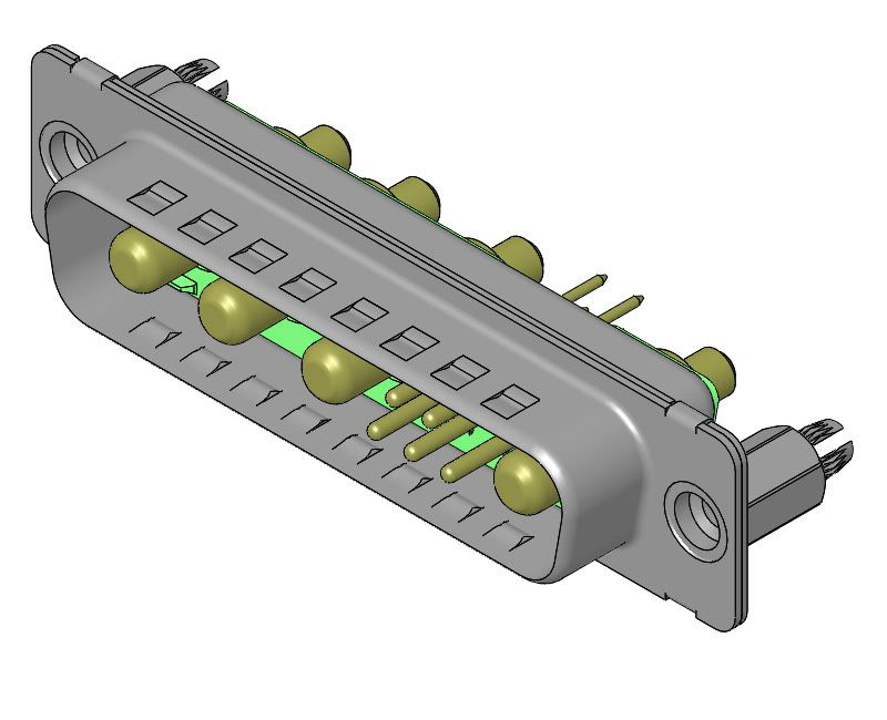 FCT from Molex 173107 9 Way D-sub Connector Socket, 2.74mm Pitch, with 4-40 Screw Locks
