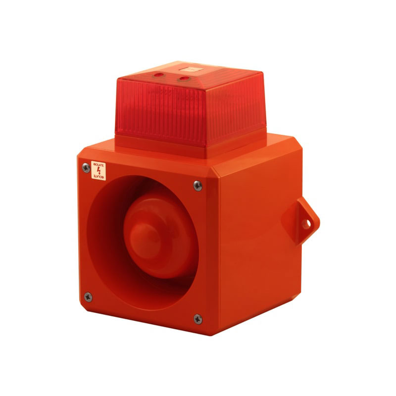 Clifford & Snell YL50 Series Amber Sounder Beacon, 230 V ac, IP66, Fixed Mount, 112dB at 1 Metre