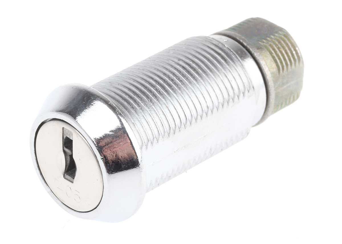 Euro-Locks a Lowe & Fletcher group Company Camlock, 32.7mm Panel-to-Tongue, 20.1 x 17.6mm Cutout, Key Unlock