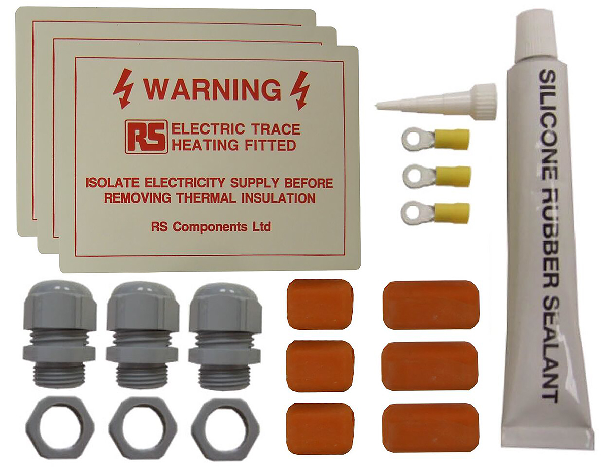 RS PRO Constant Wattage, Parallel Circuit Trace Heating Kit, 40W/m, 110V ac, -60 → +200 °C, 50m