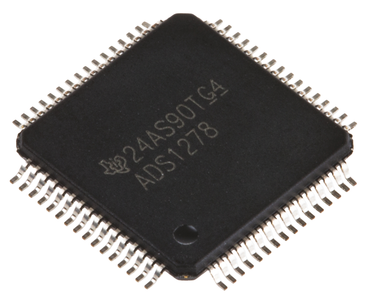 Texas Instruments, Octal 24 bit- Audio ADC 144ksps, 64-Pin HTQFP