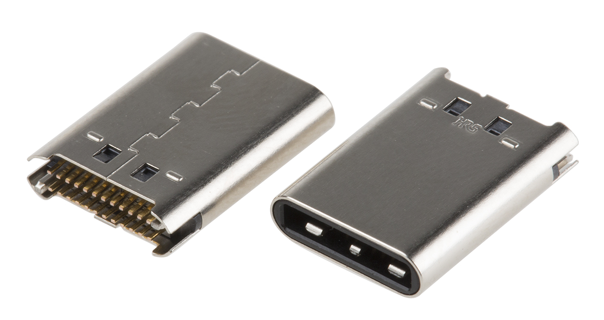 Hirose Straight, PCB Mount, Plug- Single Port Type C 3.1 USB Connector