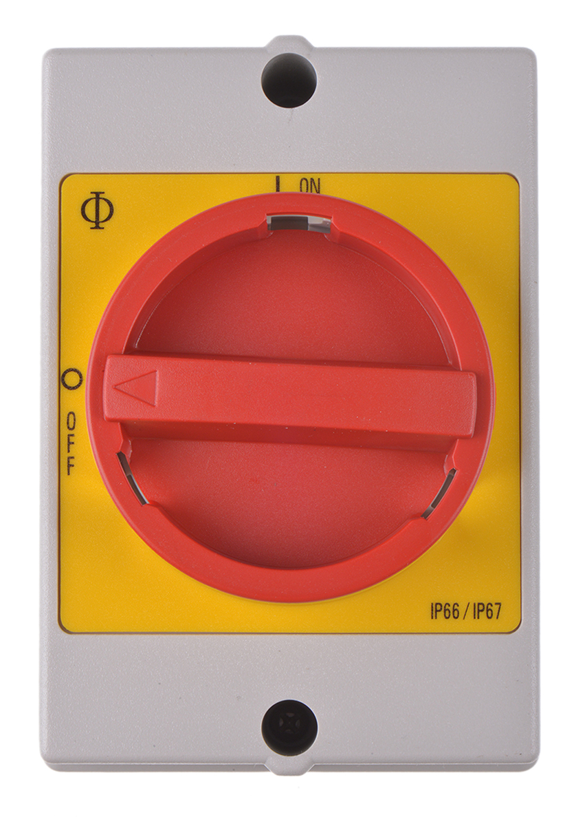 Kraus & Naimer 4P Pole Isolator Switch - 20A Maximum Current, 5.5kW Power Rating, IP66, IP67